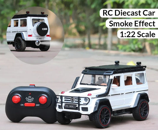 Remote Control Resembling Mercedes Benz G-Class Diecast Car with Smoke Effect | 1:22 Scale (5-14 Years)