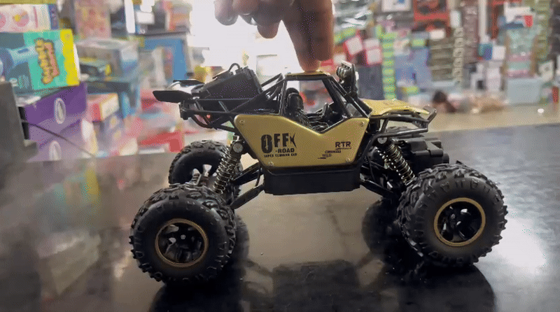 4X4 MONSTAR CAR METAL FRAME WITH SMOKE AND LIGHT