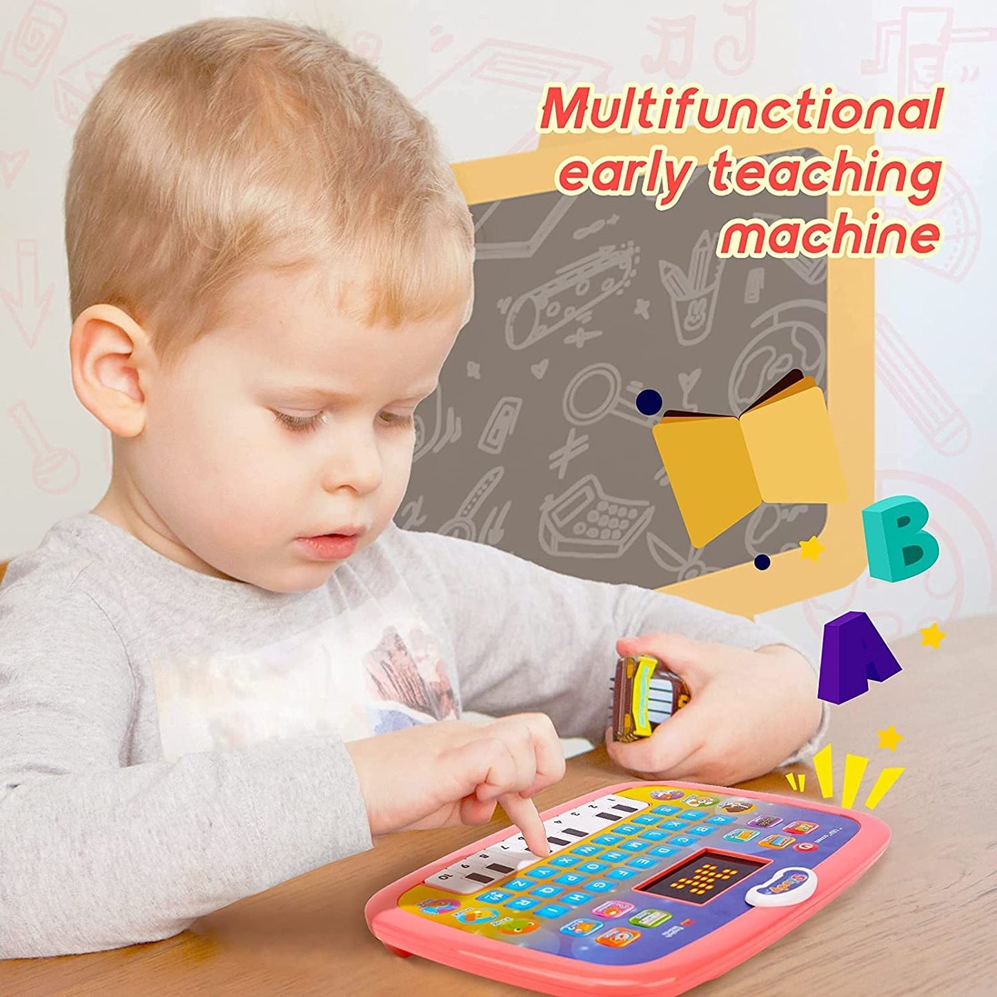 smart kids computer with pyano